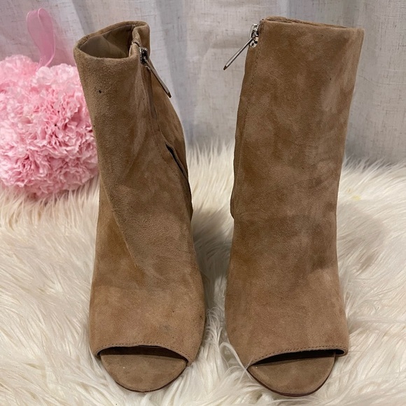 Sam Edelman Suede Open Toe Booties Size 6.5 - Picture 6 of 8